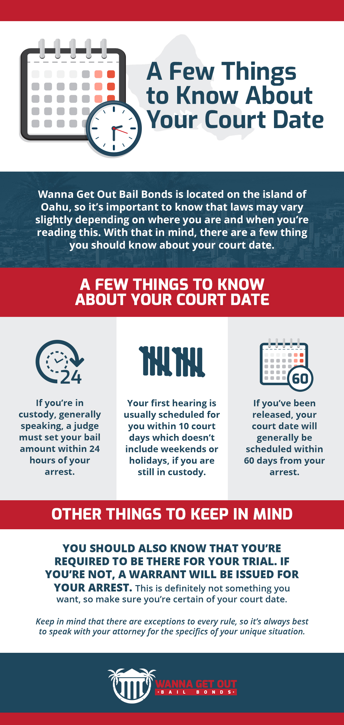 A Few Things to Know About Your Court Date