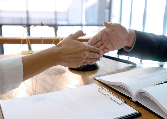 Photo of a hand shake