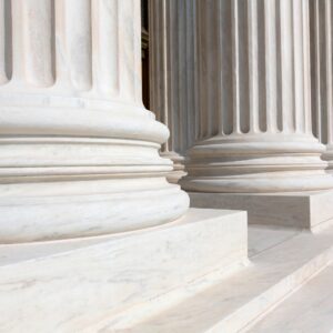 White pillars