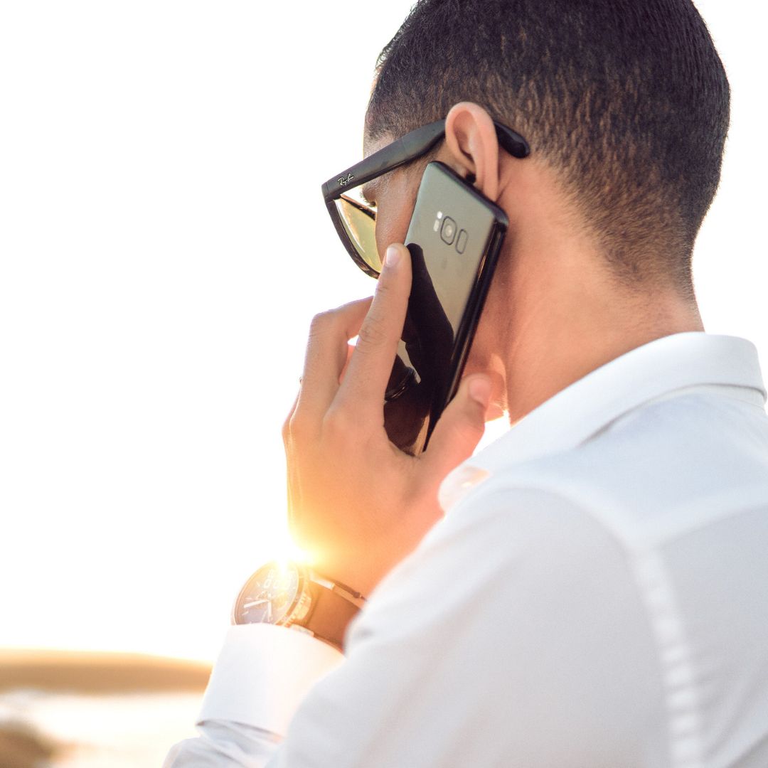 Man talking on the phone