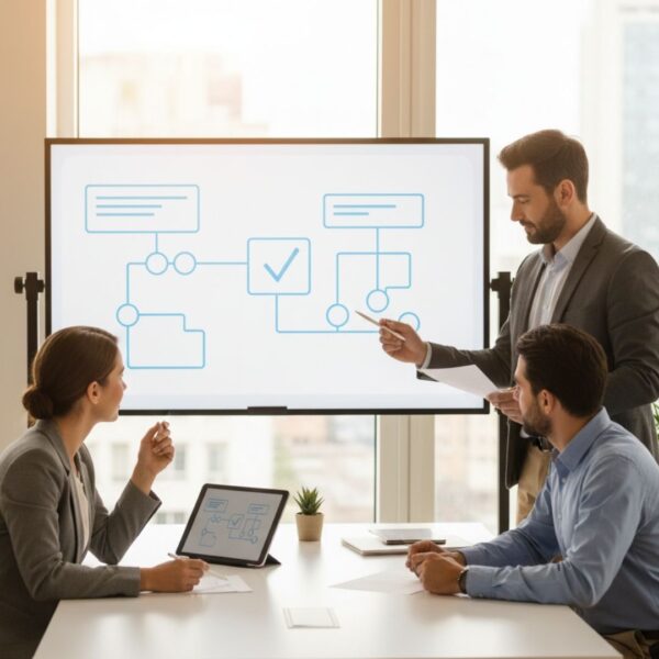 White board explanation