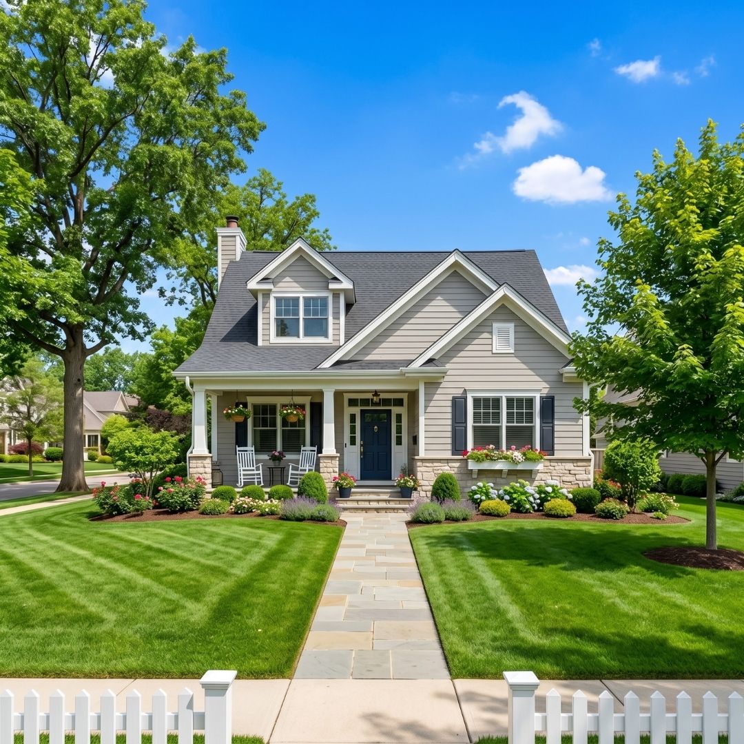 A well-maintained residential home symbolizing real estate property.